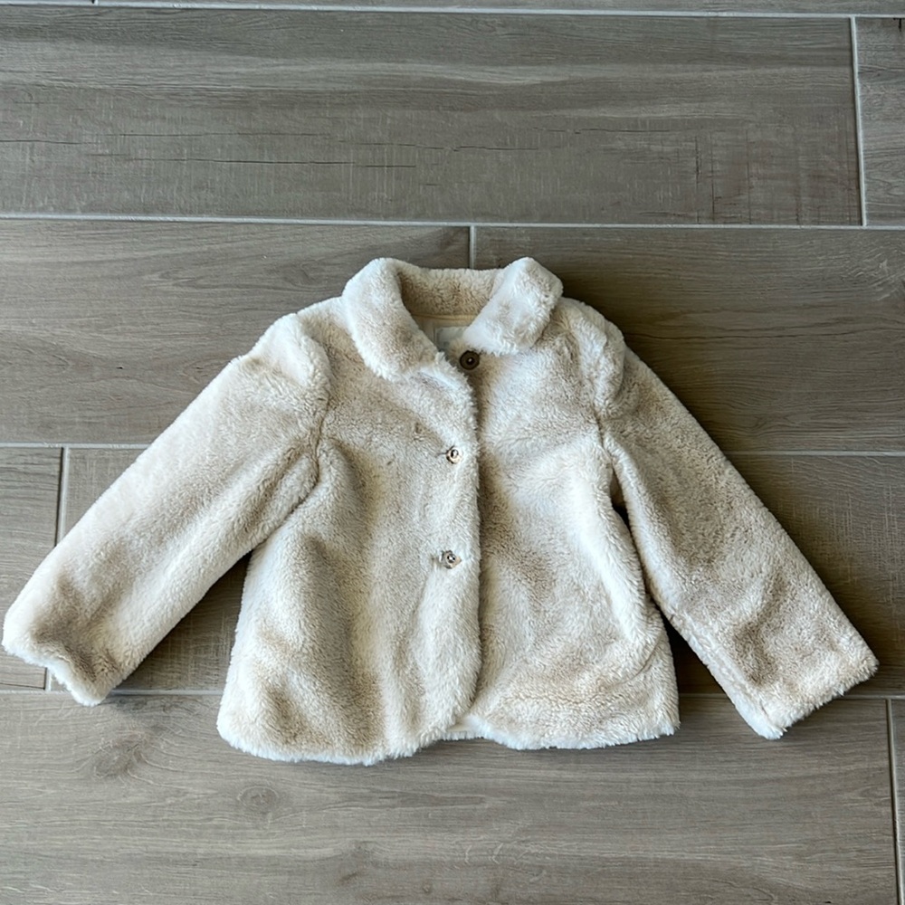 Edgehill Collection Girls Faux-Fur Coat.